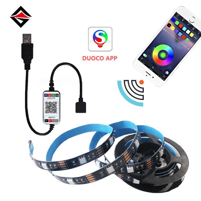 USB Bluetooth контроллері + RGB жарық диоды Жеңіл жолақ 1м